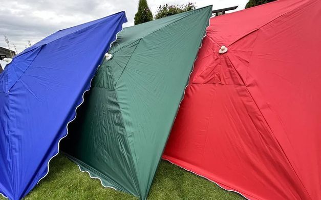 Зонт торговый с клапаном 3*2 синяя
