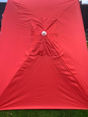 Парасолька торгова з клапаном 3*2 червона